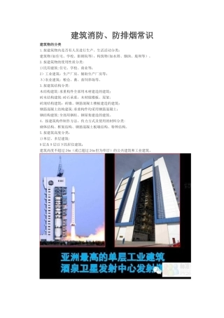2024年建筑消防防排烟常识