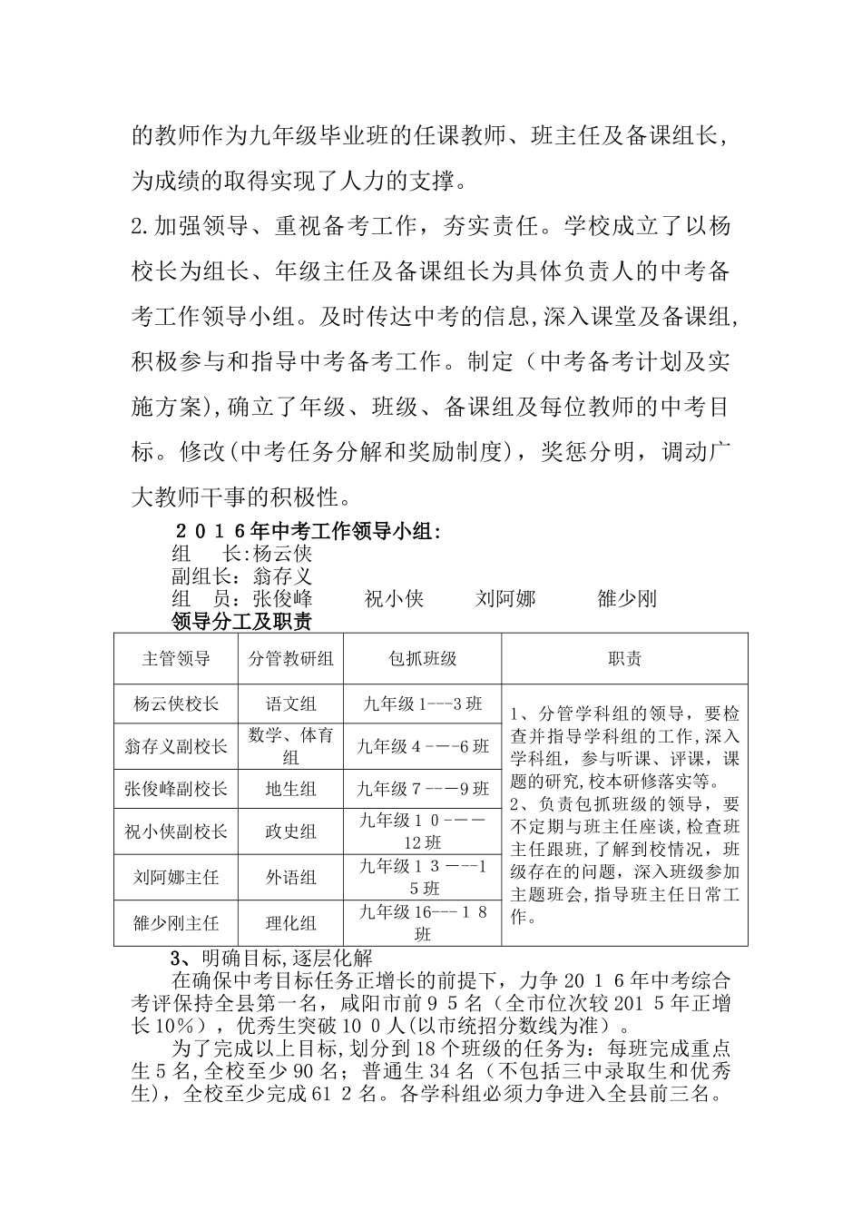 2024年九年级组中考备考工作方案_第3页
