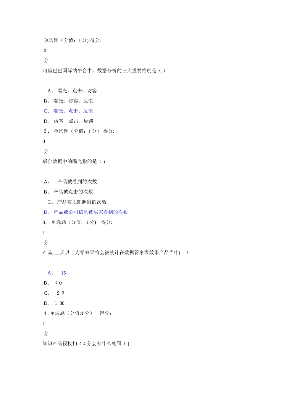 2024年跨境电商 实操测试_第1页