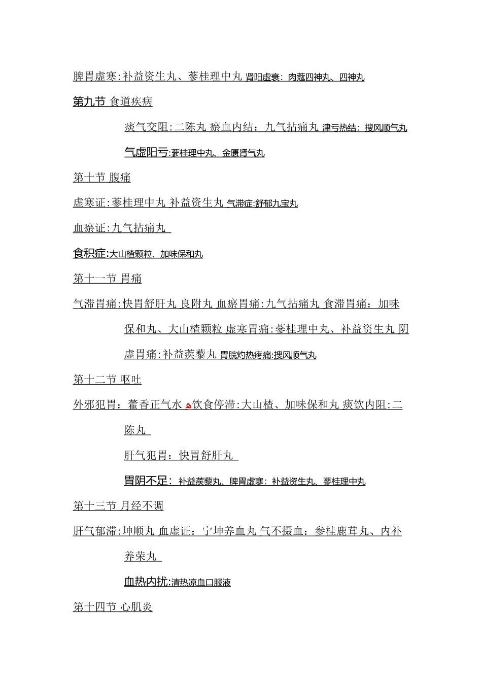 2024年临床常用中成药大全_第2页