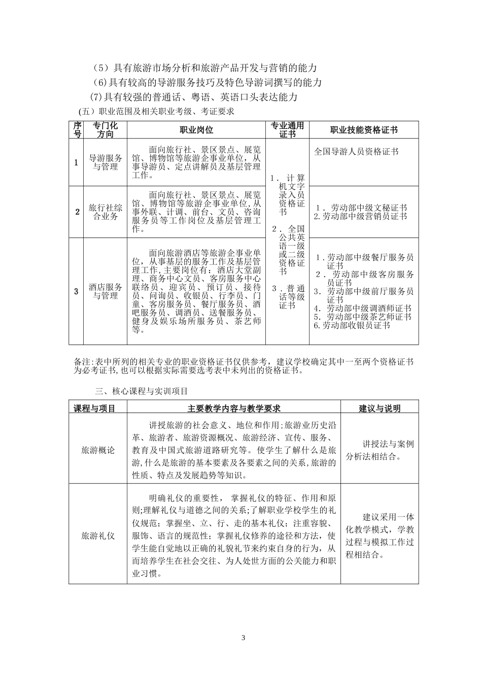 2024年旅游教学指导方案_第3页