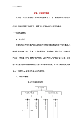 2024年绿化工程安全文明施工措施方案