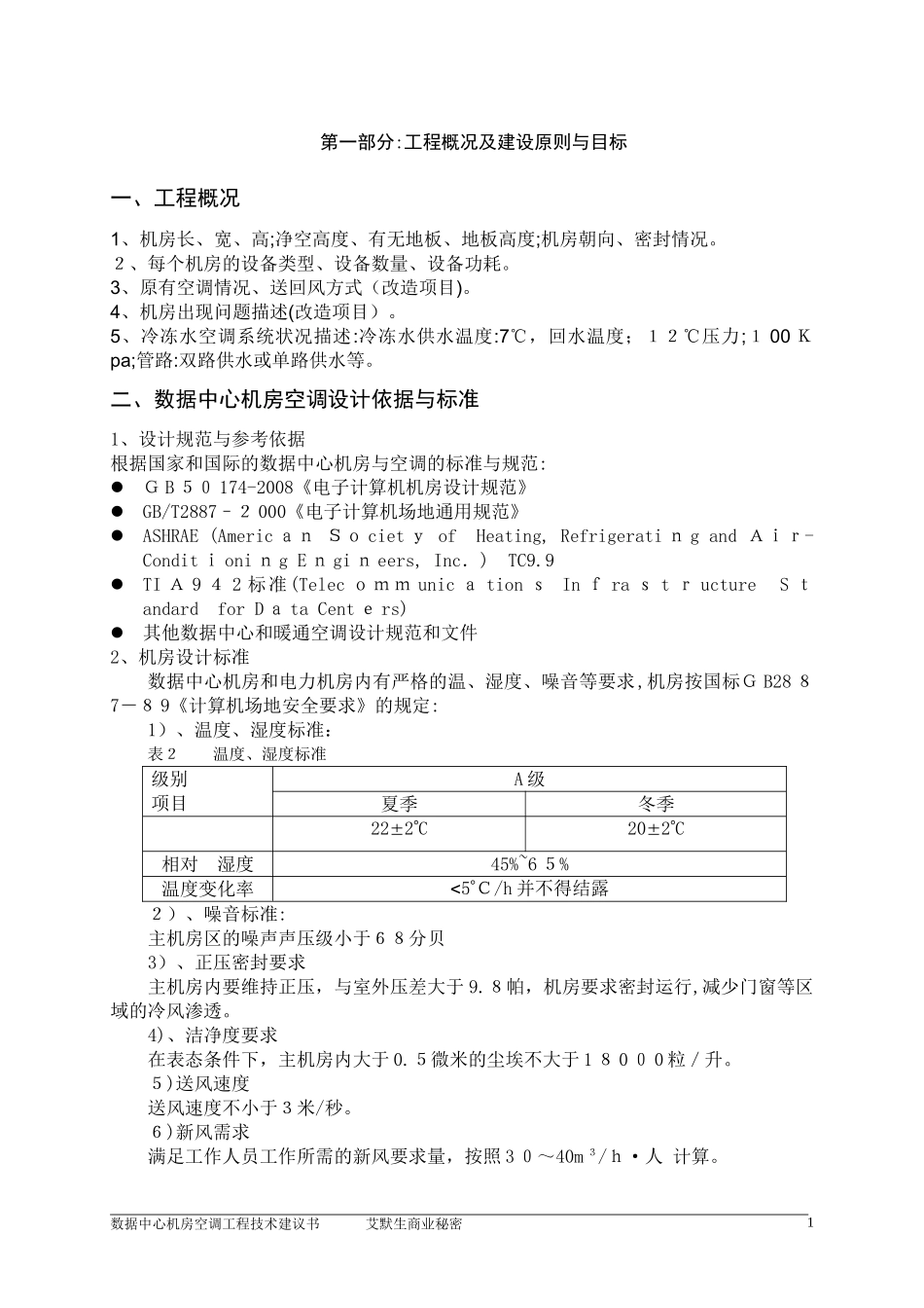 2024年绿色数据中心机房空调方案冷冻水下送风汇总_第1页