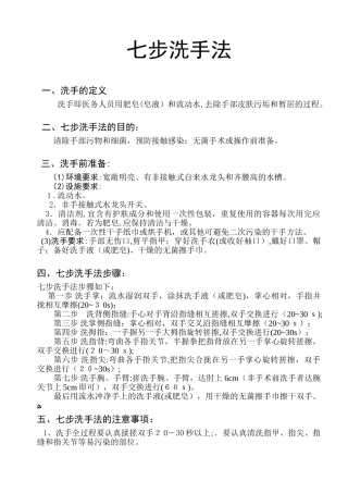 2024年七步洗手法、图