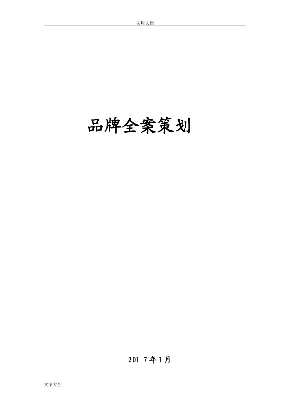 2024年企业品牌全案策划及实施内容_第1页