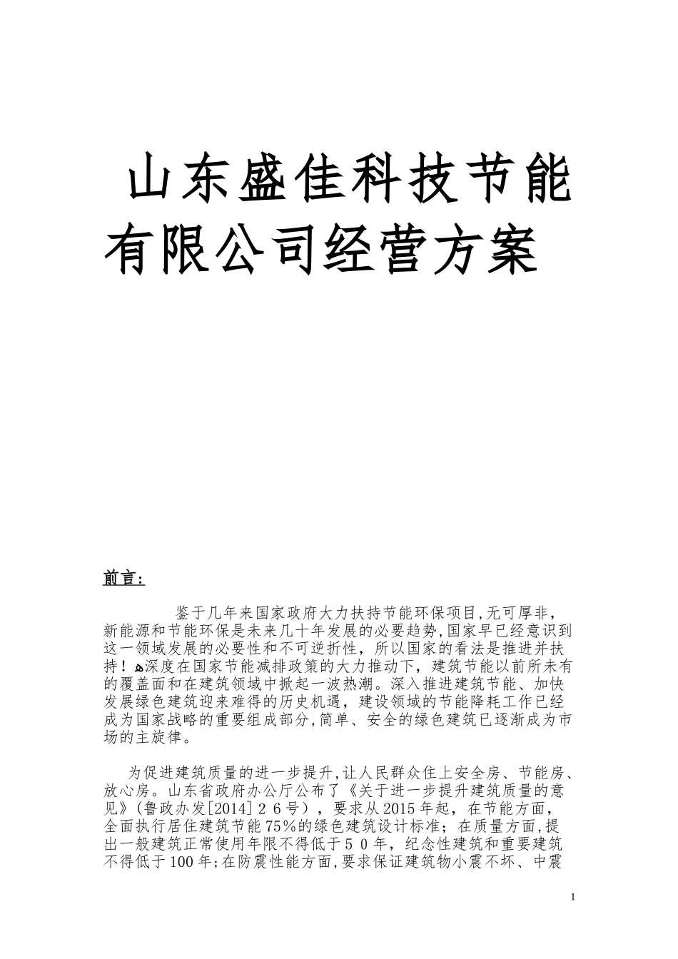 2024年企业运营方案模板_第1页