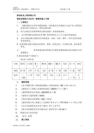 2024年强电工程施工方案