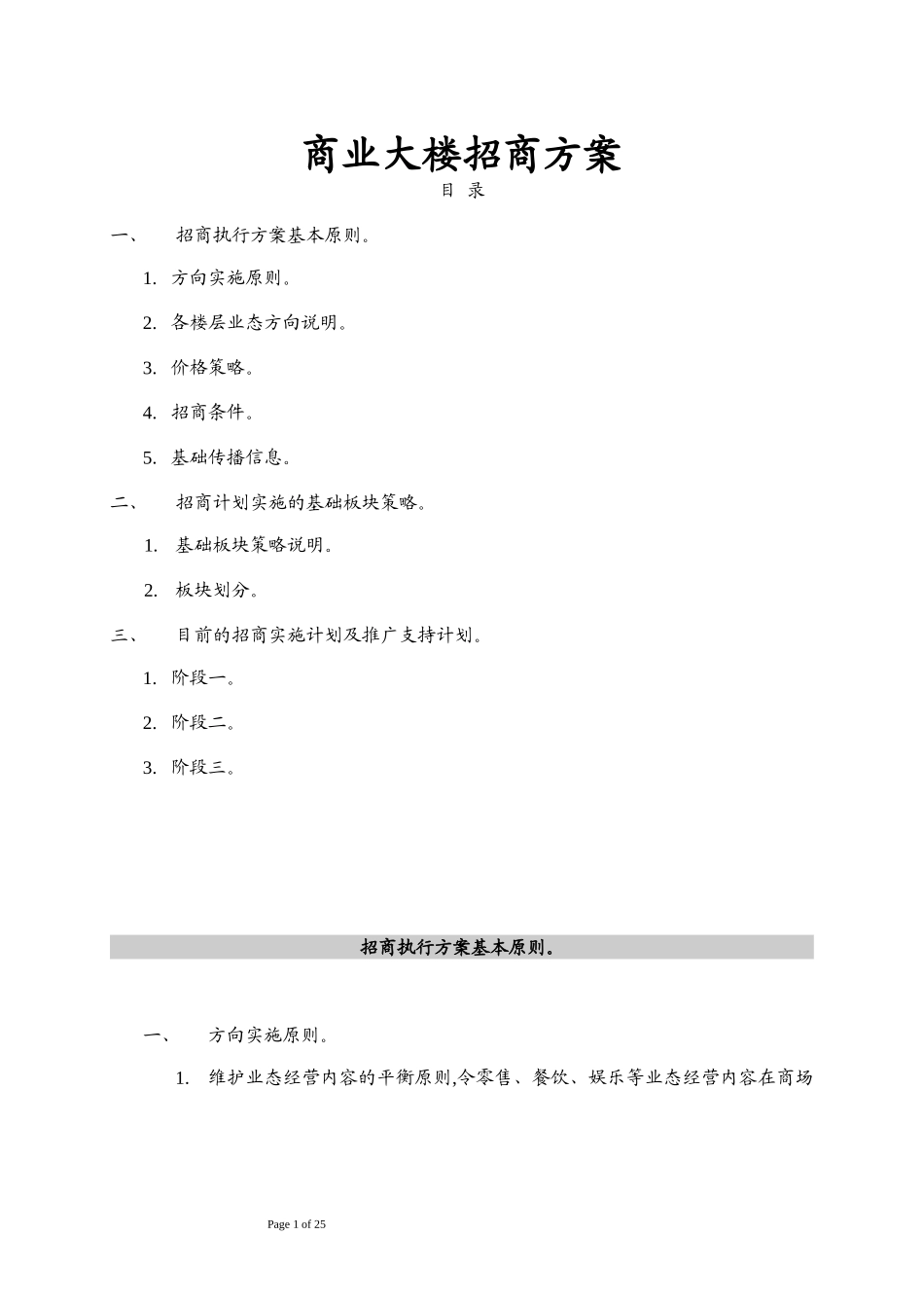 2024年商业大楼招商方案_第1页