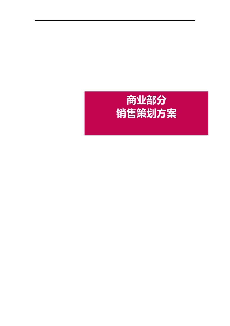 2024年商业地产销售方案总结_第1页