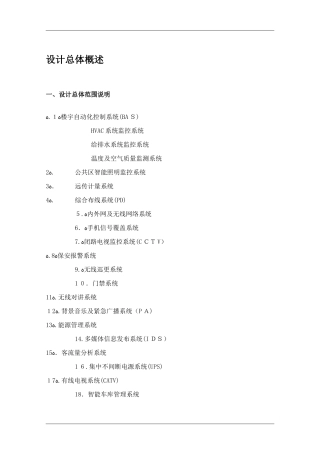 2024年商业综合体弱电系统设计