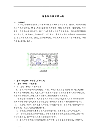 2024年深基坑工程监理实施细则