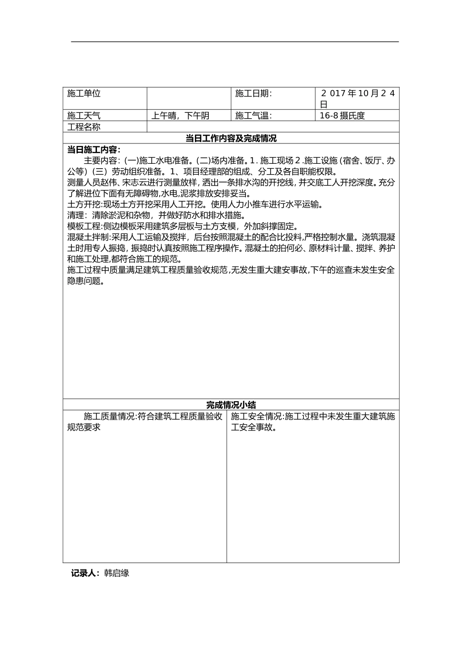 2024年施工日志施工文字_第3页