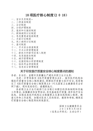 2024年十八项医疗核心制度3