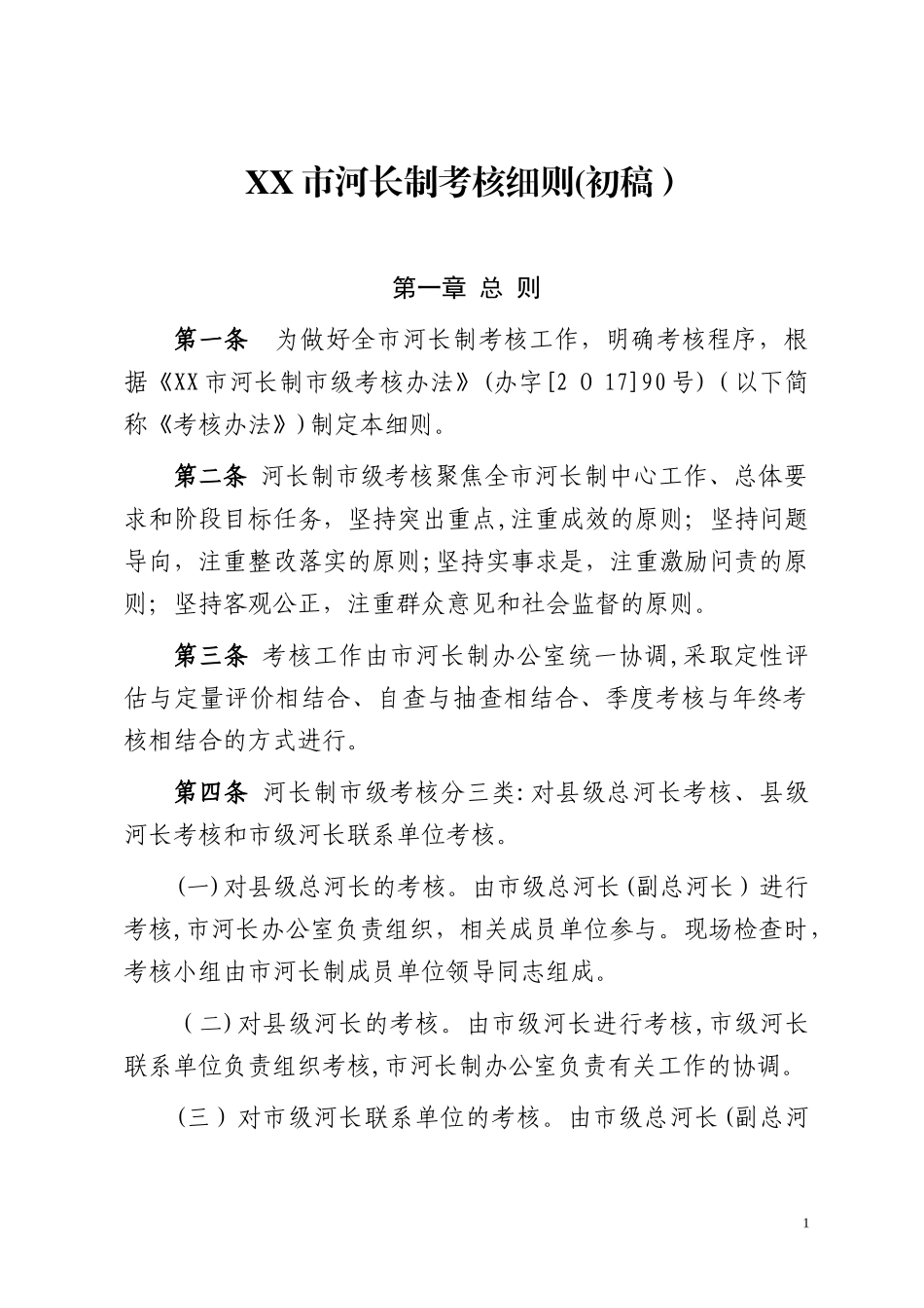 2024年市河长制考核细则_第1页