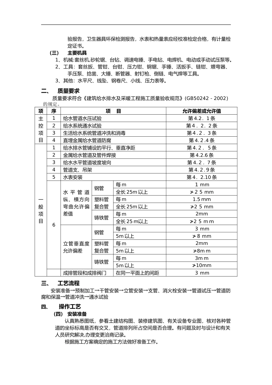 2024年室内给水管道安装施工标准_第2页