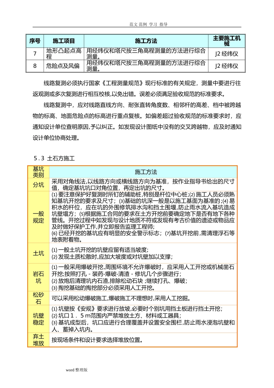 2024年水泥杆线路工程施工方案_第3页