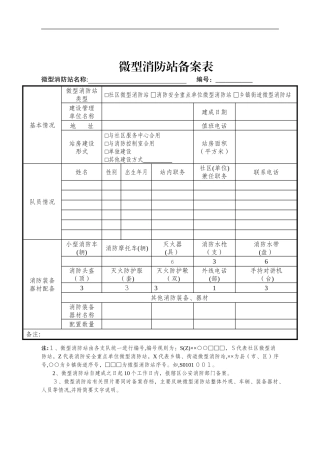 2024年微型消防站各项制度
