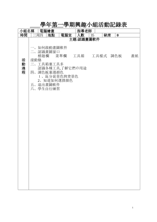 2024年乡村少年宫活动记录表