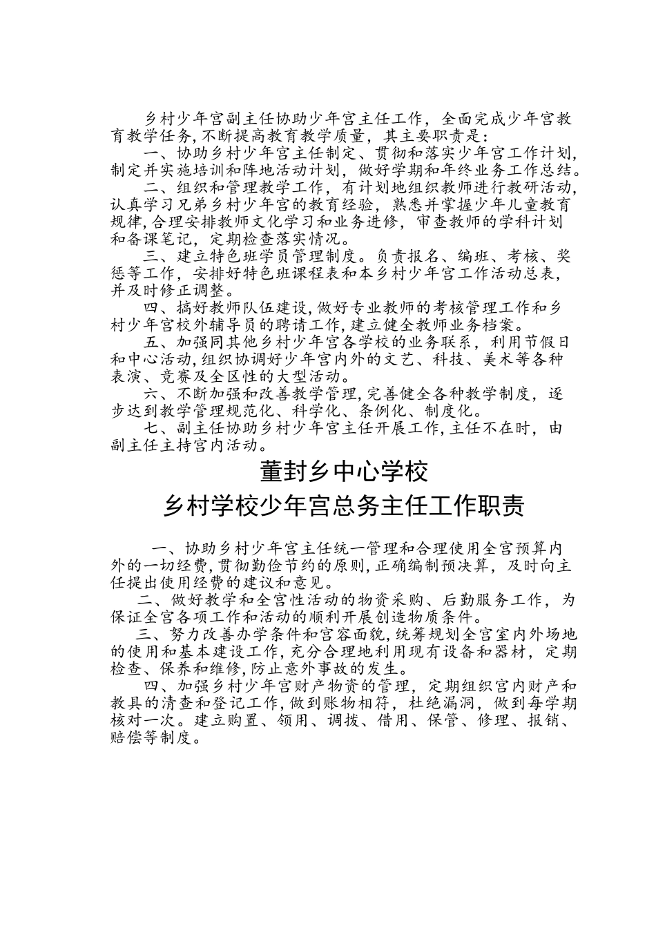 2024年乡村学校少年宫工作职责_第3页