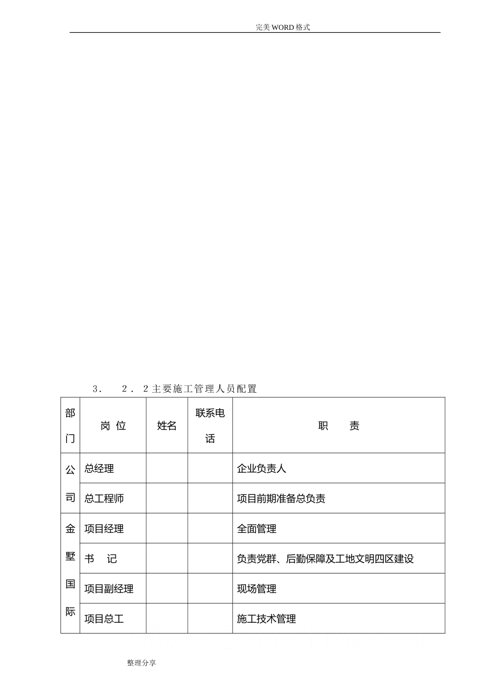 2024年项目管理机构设置和管理职能_第2页