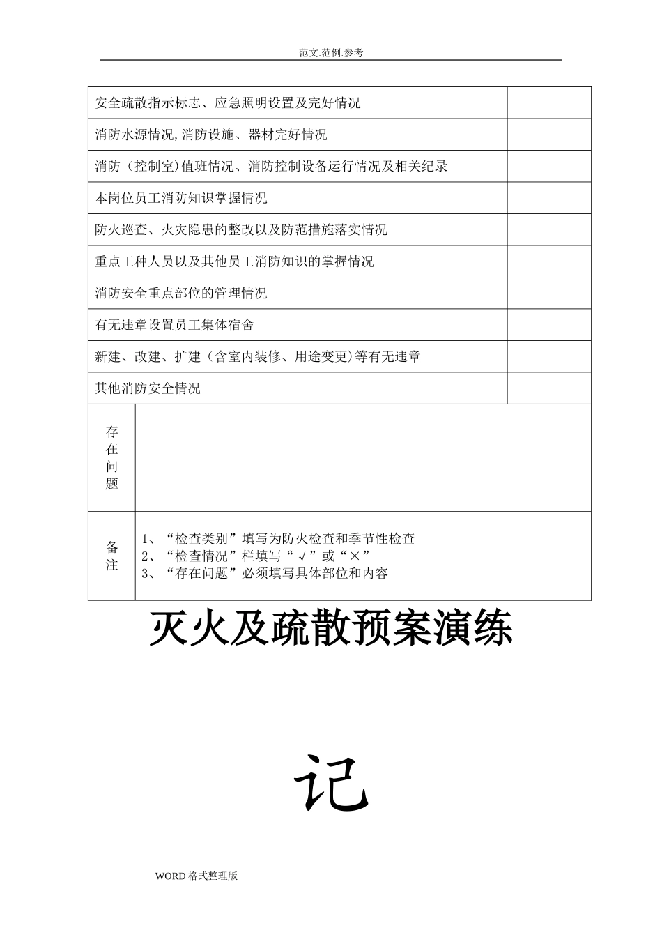 2024年消防各种记录表_第2页