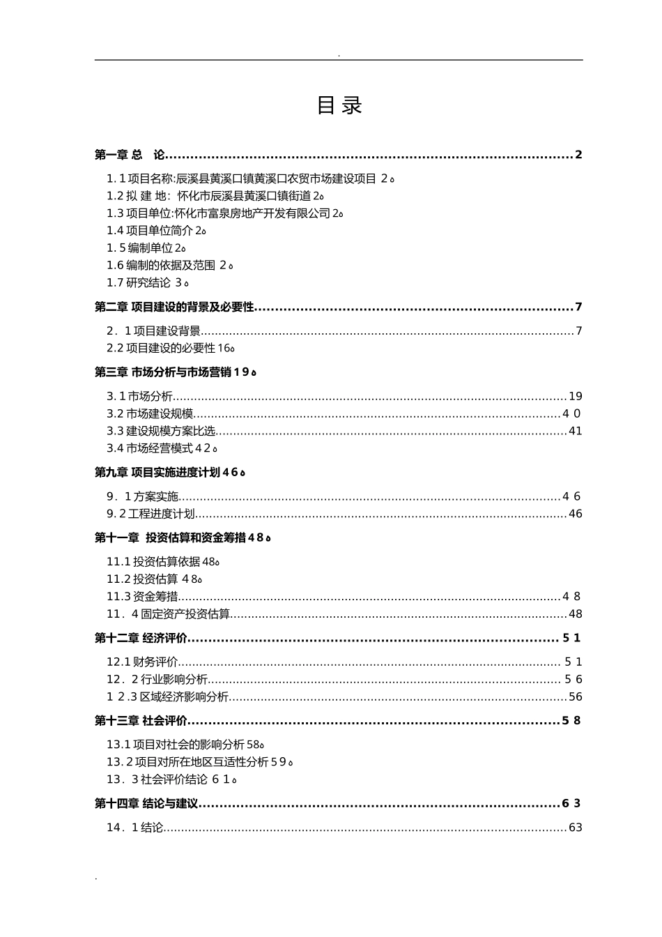 2024年新型农贸市场项目可行性研究报告_第1页