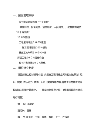 2024年扬尘治理管理制度