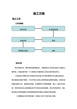 2024年一体化泵站施工方案汇总