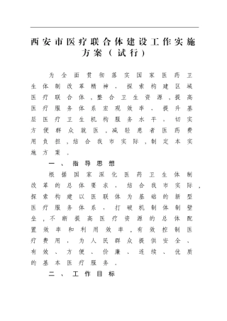 2024年医联体实施方案新完整版