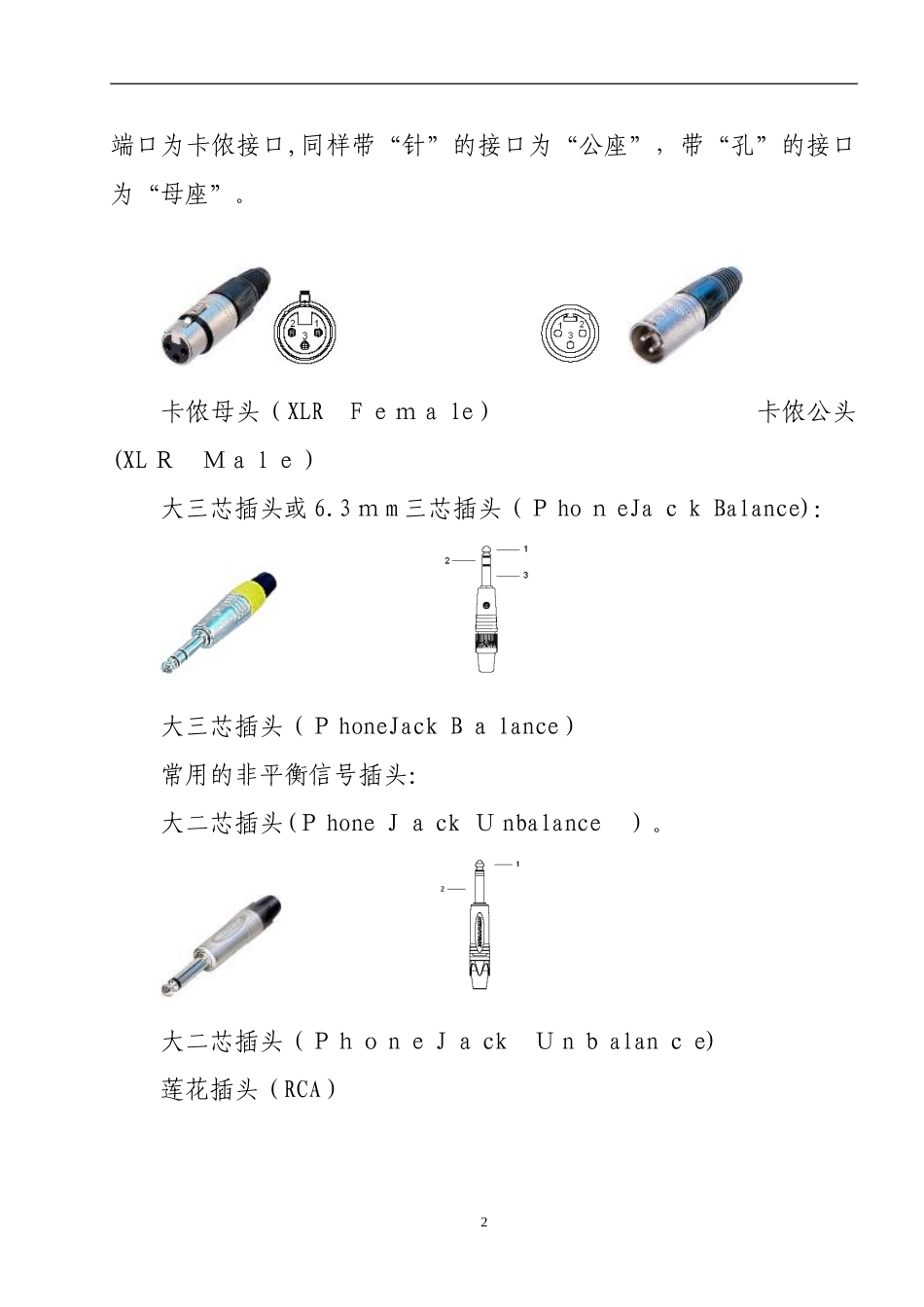 2024年音响设备常用连接头及音视频线材的制作方法个人心得_第2页