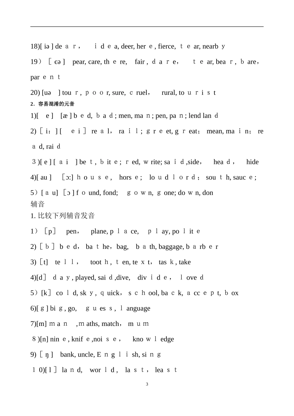 2024年英语音标表正式_第3页