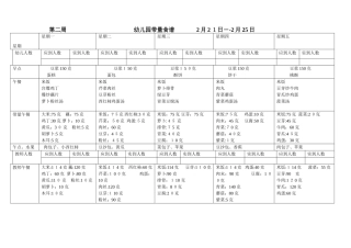 2024年幼儿园带量食谱完整版