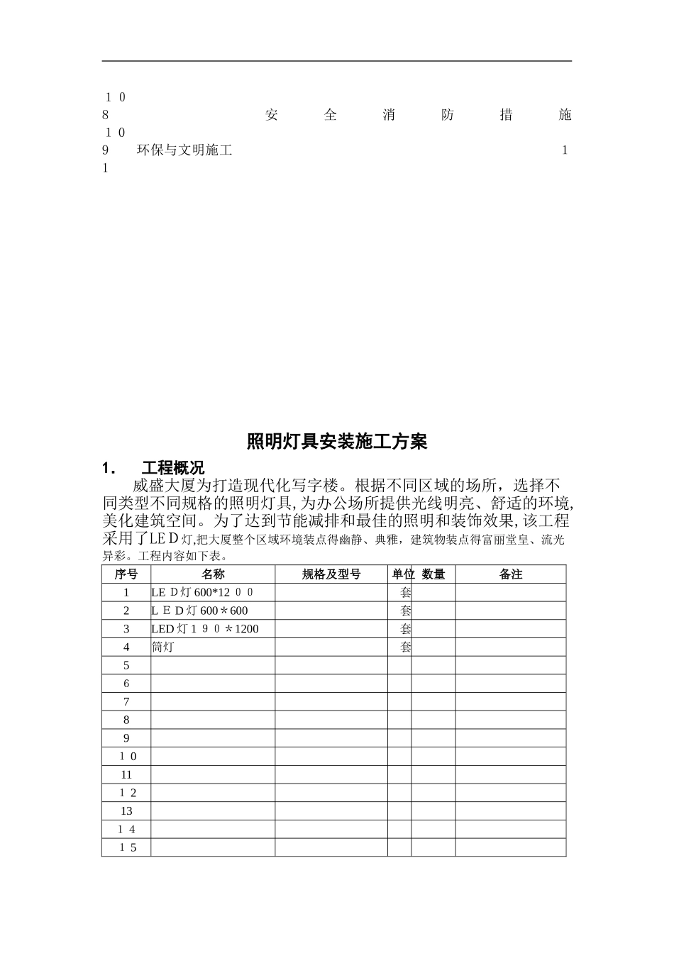 2024年照明灯具安装施工组织方案_第3页