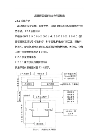 2024年质量管理和技术保证措施