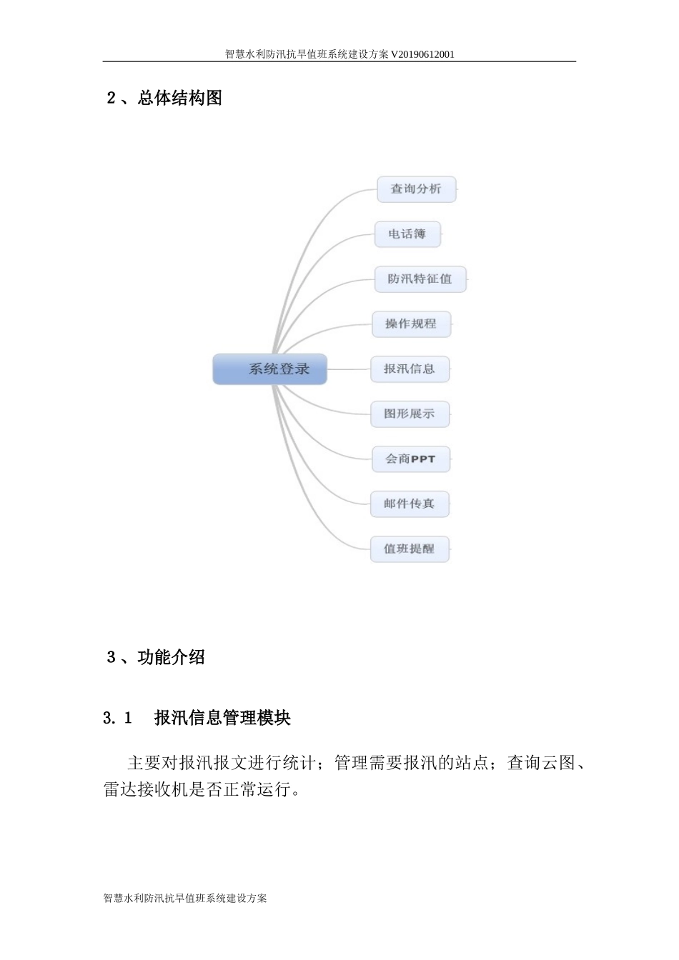 2024年智慧水利防汛抗旱值班系统建设方案_第3页
