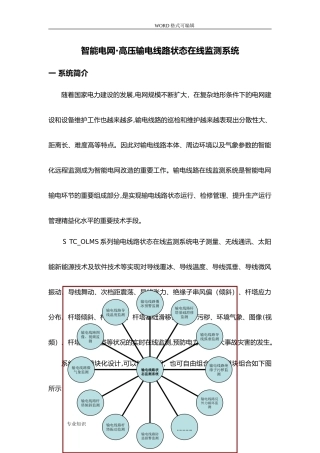 2024年智能化电网输电线路状态在线监测系统