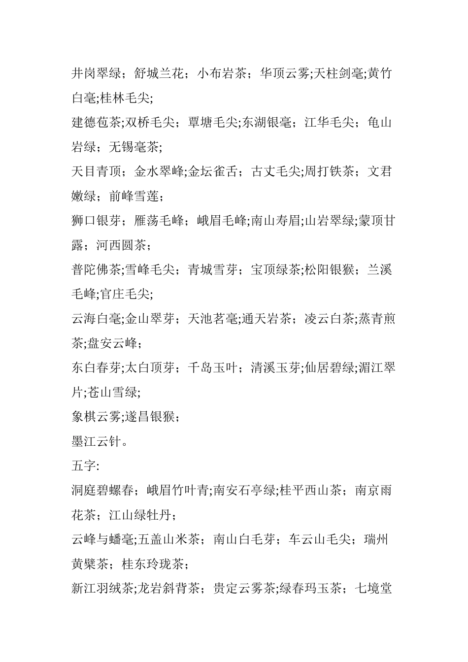 2024年中国茶烟酒名称大全_第2页