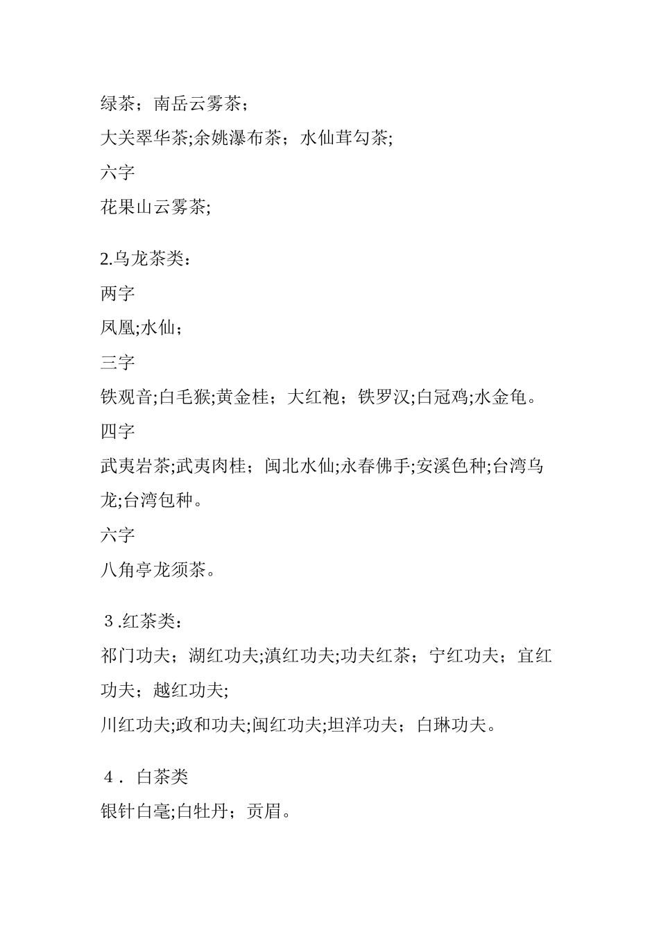 2024年中国茶烟酒名称大全_第3页