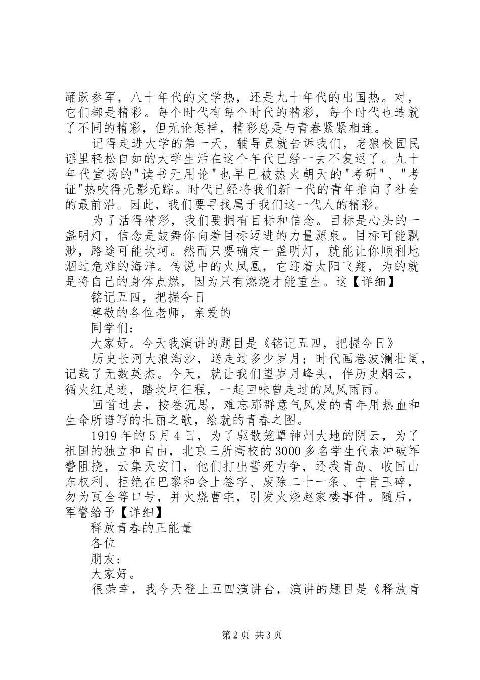 2024年公文写作之演讲稿_第2页