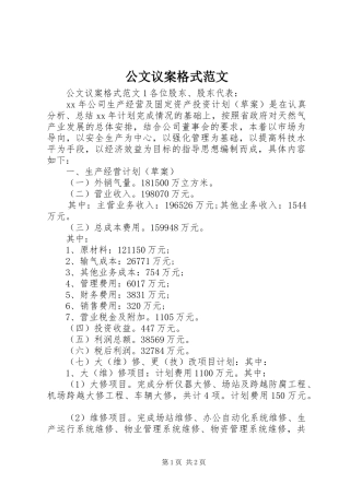2024年公文议案格式范文