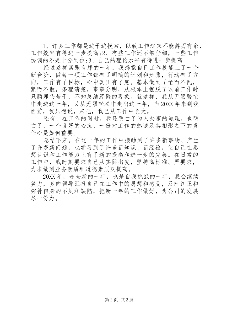 2024年个人年度统计工作总结_第2页