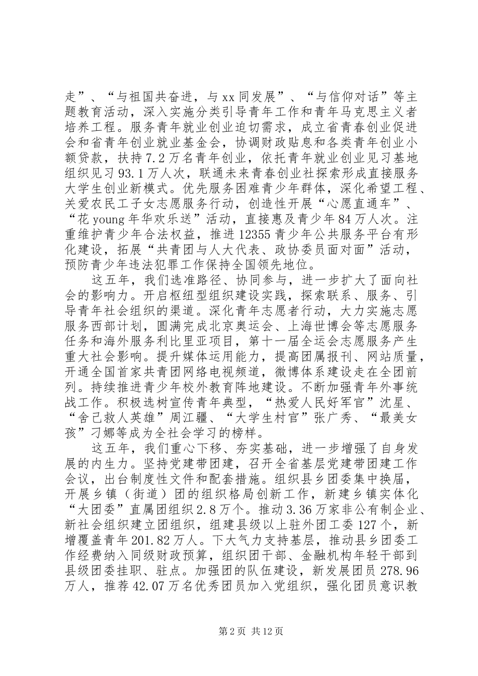 2024年共青团工作报告_第2页