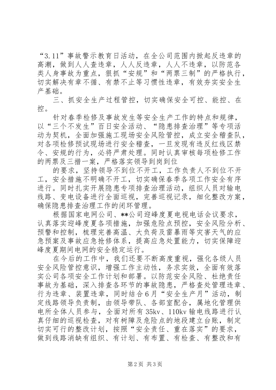 2024年供电公司两抓一建安全风险管控方案_第2页