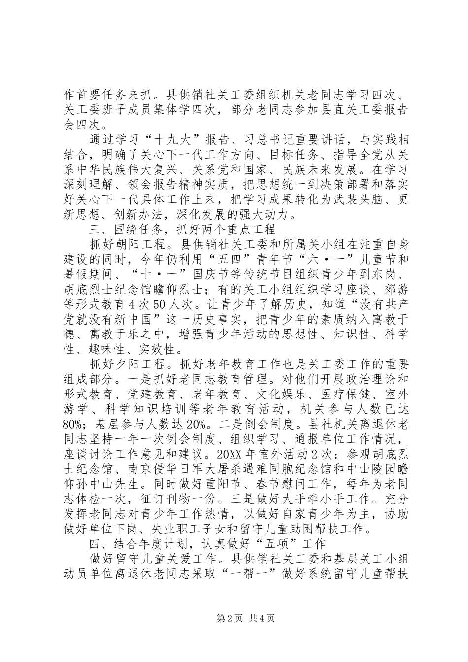 2024年供销社关工工作总结_第2页