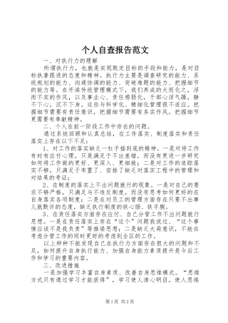 2024年个人自查报告范文