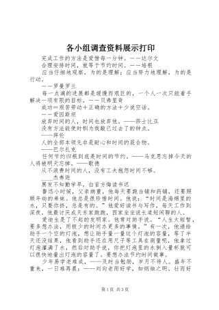 2024年各小组调查资料展示打印
