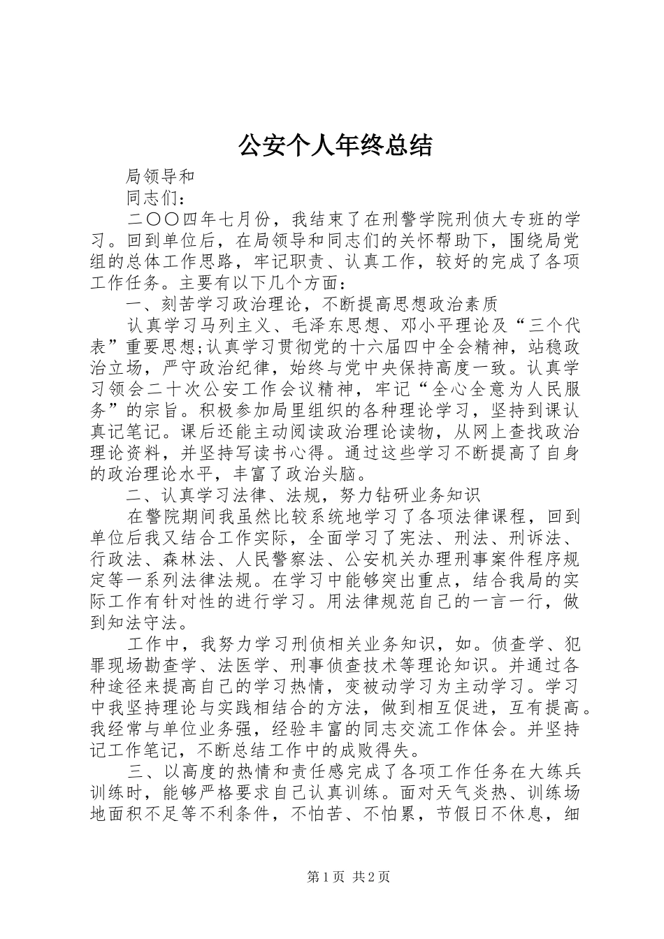 2024年公安个人年终总结_第1页