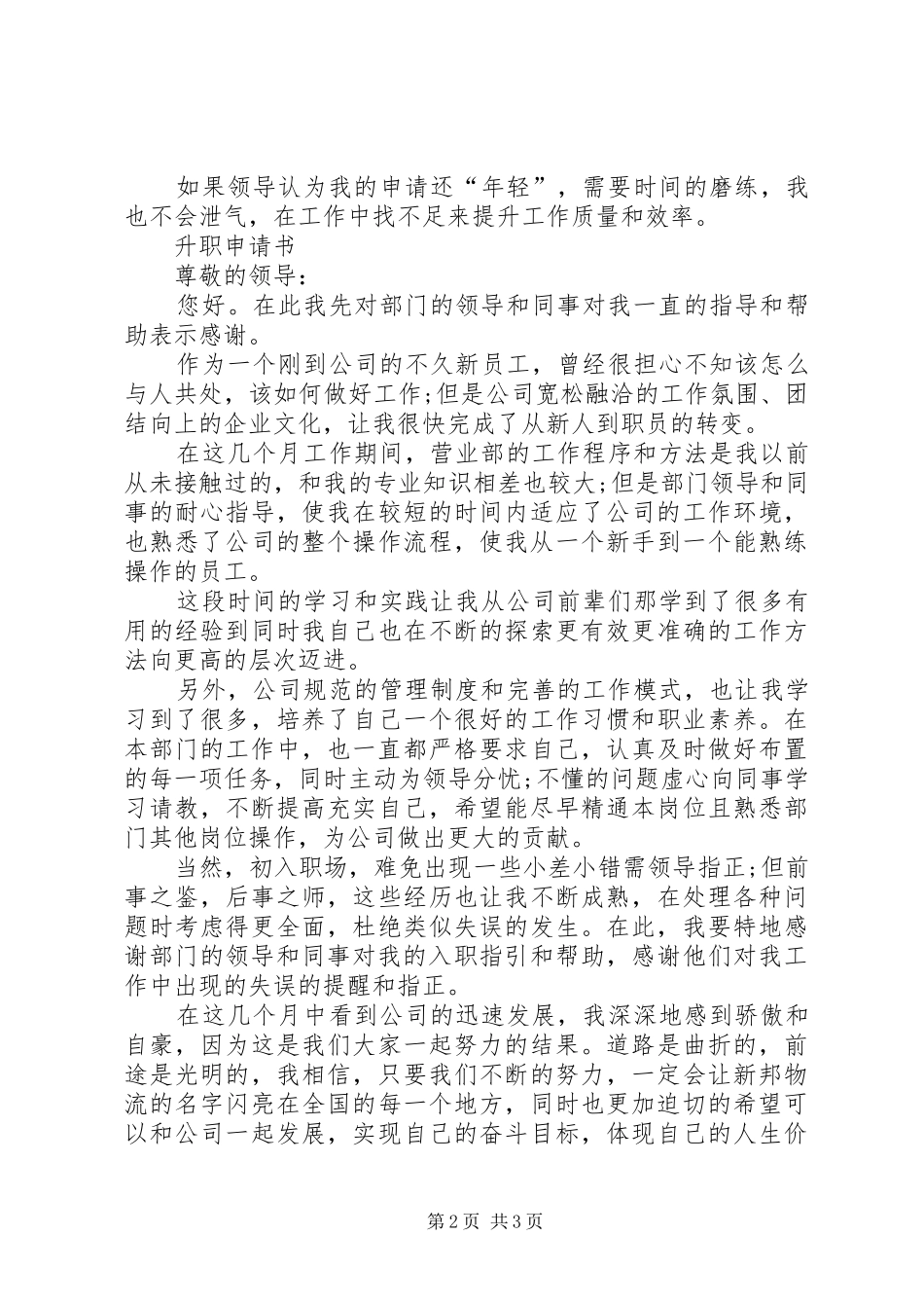 2024年公司升职申请书_第2页