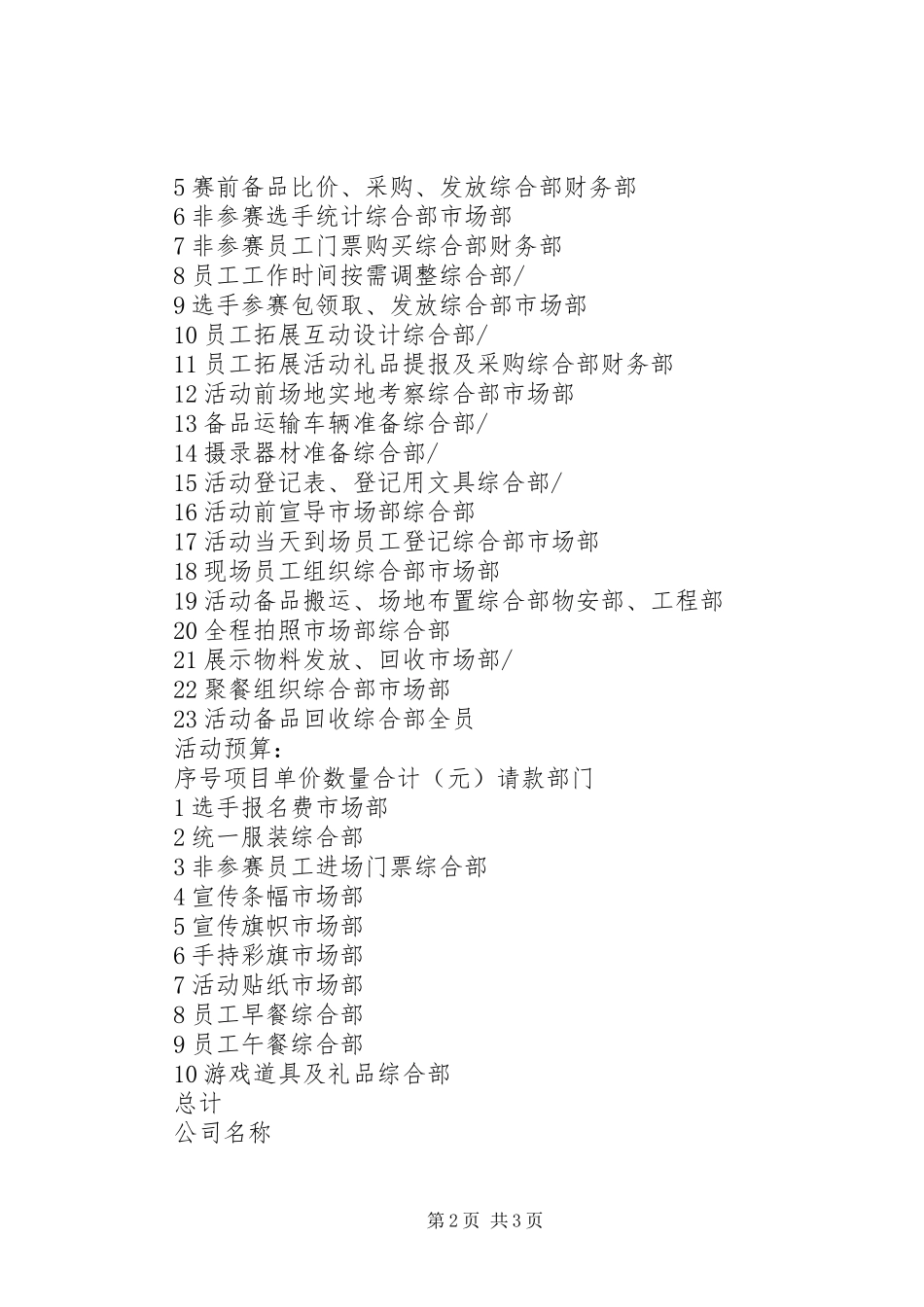 2024年公司团建活动方案_第2页