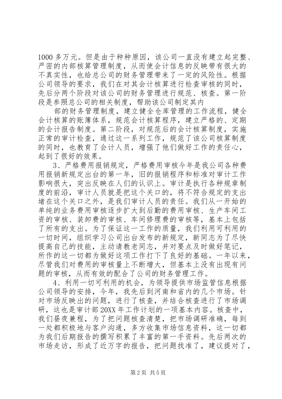 2024年公司审计年终工作总结_第2页